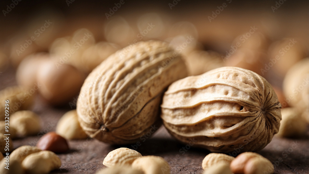 Close-up of peanuts with full depth of field Close-up of peanuts with full depth of field