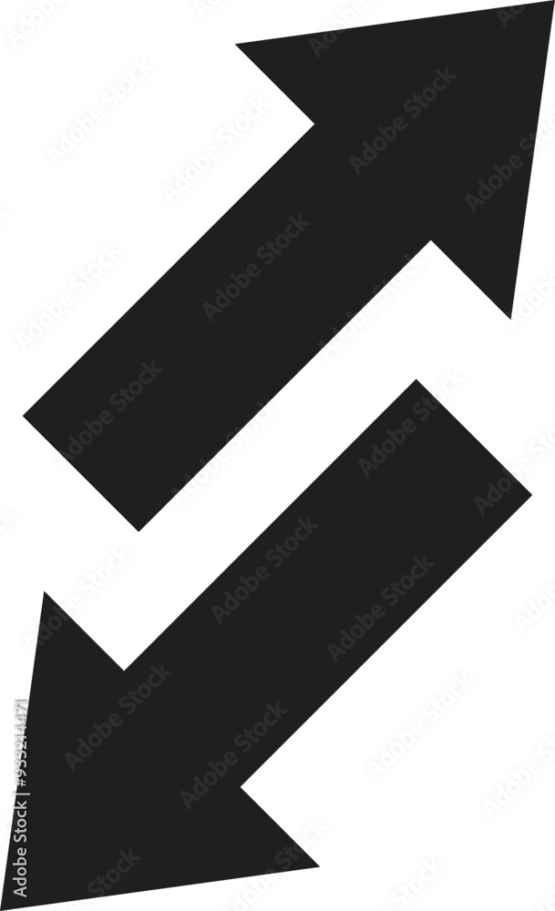 Transfer arrows outline icon. linear style sign for mobile concept and web design. Vector illustration Transfer arrows outline icon. linear style sign for mobile concept and web design. Vector illustration
