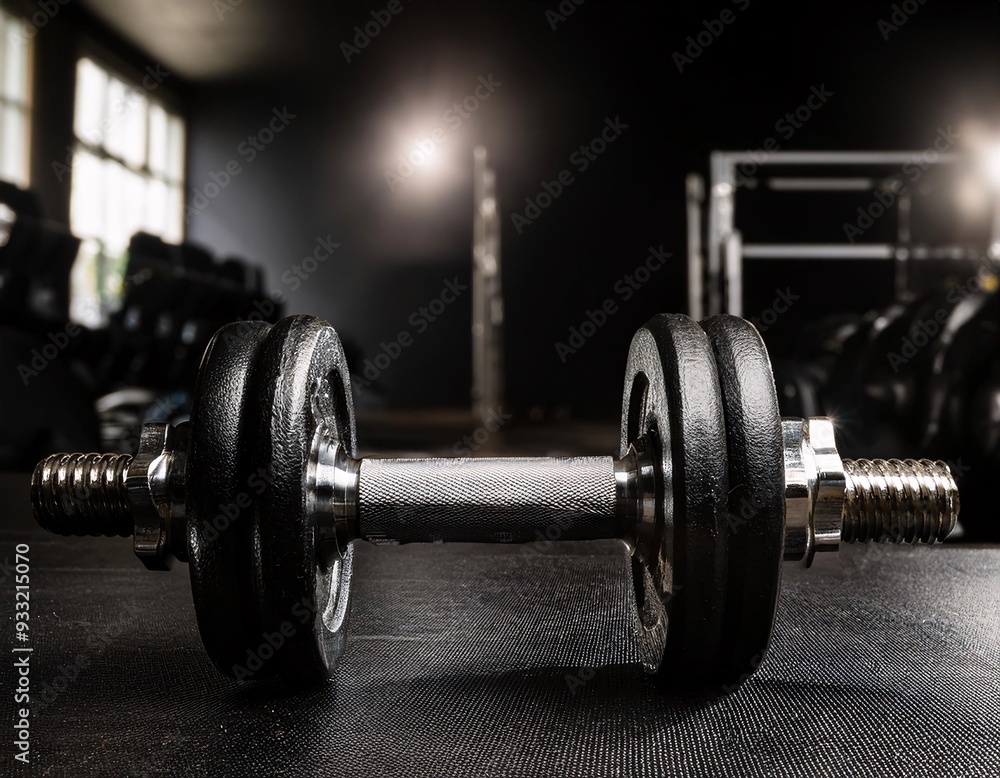 Showing the concept of healthy living through exercise with a focus on barbells., generative ai Showing the concept of healthy living through exercise with a focus on barbells., generative ai