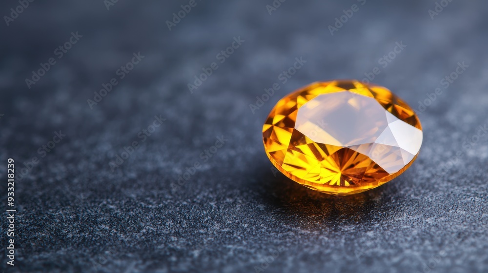 Radiant Sun-Inspired Gemstone with Copy Space for Text in 8K High Detail Image Radiant Sun-Inspired Gemstone with Copy Space for Text in 8K High Detail Image