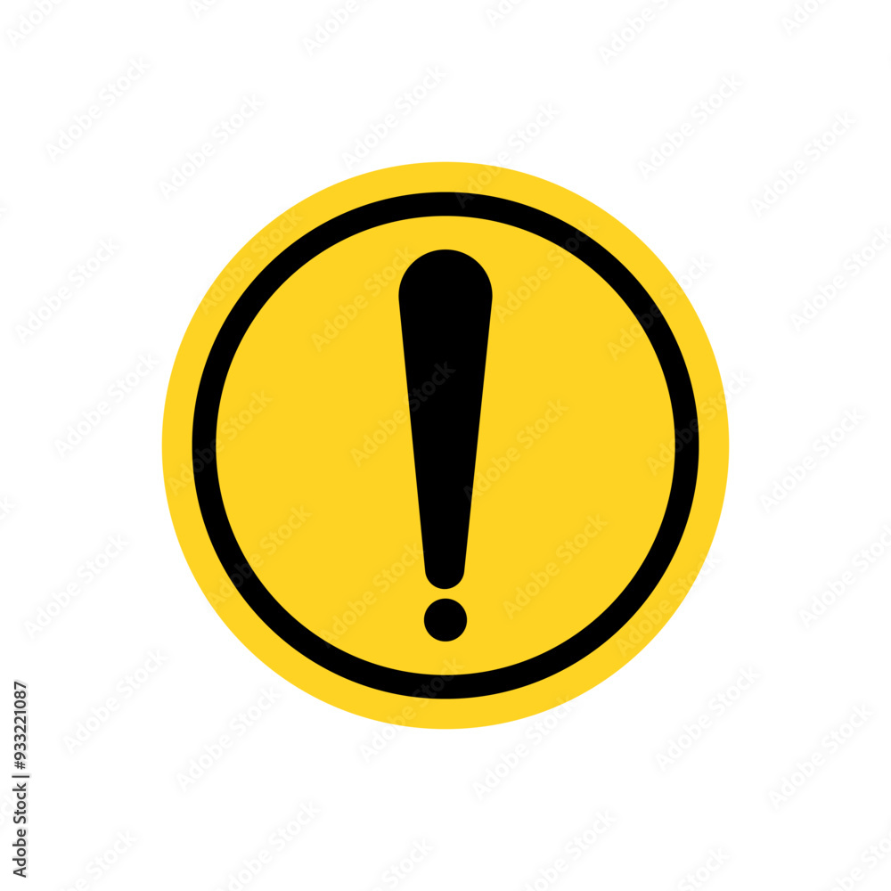 Danger sign vector. Warning sign isolated on white background. Danger sign vector. Warning sign isolated on white background.