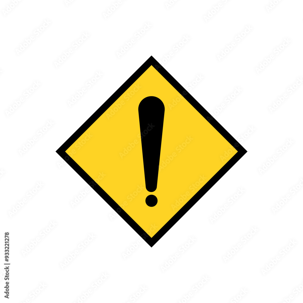 Danger sign vector. Warning sign isolated on white background. Danger sign vector. Warning sign isolated on white background.