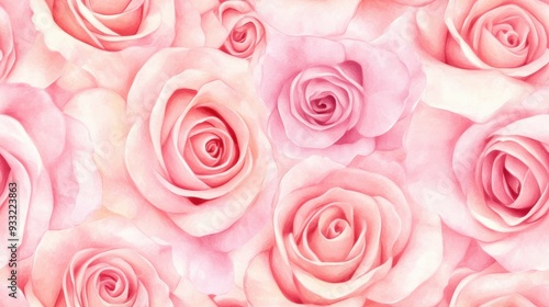 A beautiful arrangement of soft pink roses, perfect for backgrounds or floral designs, radiating elegance and romance.