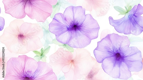 A vibrant and delicate pattern of soft pastel flowers, perfect for spring-themed designs and floral decorations.