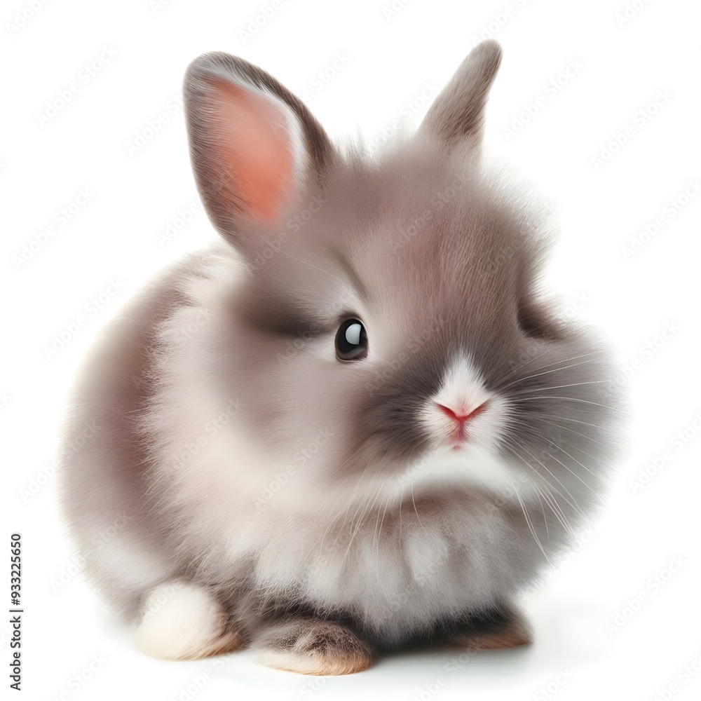 cute rabbit on white background cute rabbit on white background