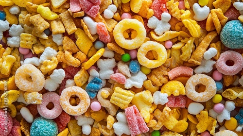 Ultra-Processed Food as an industry formulated snack made from processed ingredients with high fat sugar and salt with artificial flavour additives and preservatives and fake colouring