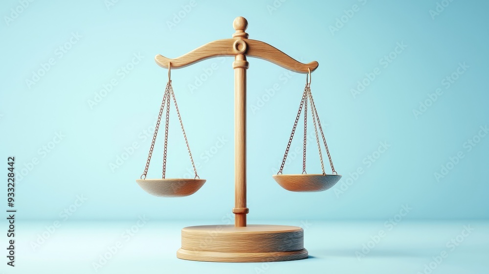 3d illustration of clean balancing scales representing corporate ethics and integrity 3d illustration of clean balancing scales representing corporate ethics and integrity