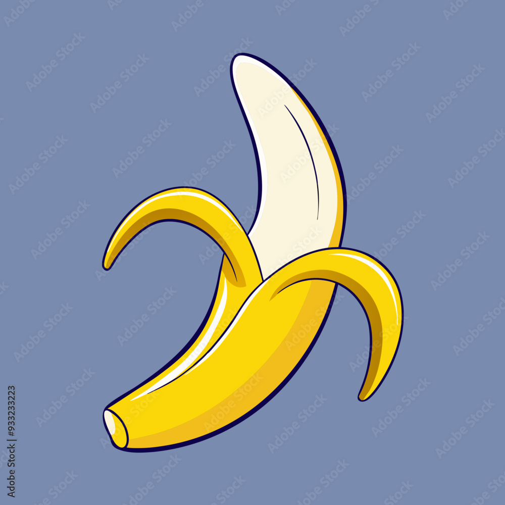 Peeled banana fruit stock illustration Peeled banana fruit stock illustration