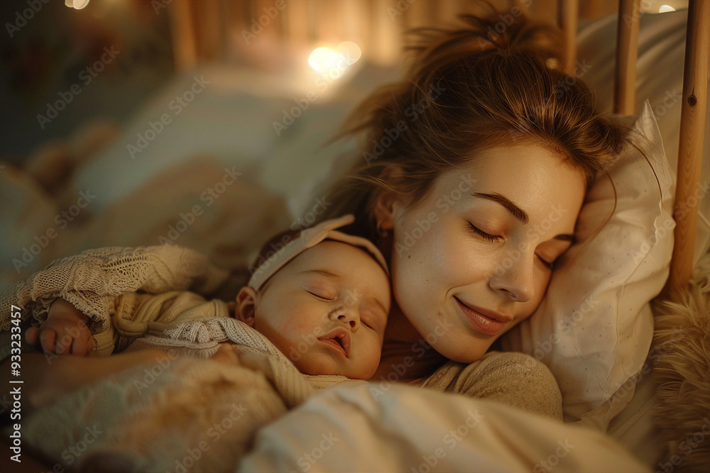 Image of happy parent and child created with generative AI Image of happy parent and child created with generative AI