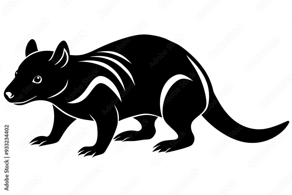 Obraz premium Tasmanian devil vector art and illustration