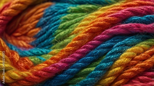Vibrant Wool Fabric Close-Up