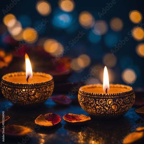 Water’s glowing reflections during Diwali capture the festival’s spirit of celebration and unity photo