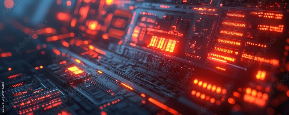 Technology innovation with a sleek digital device glowing with new features, set against a modern background, Futuristic, Cool Tones, High Detail Technology innovation with a sleek digital device glowing with new features, set against a modern background, Futuristic, Cool Tones, High Detail