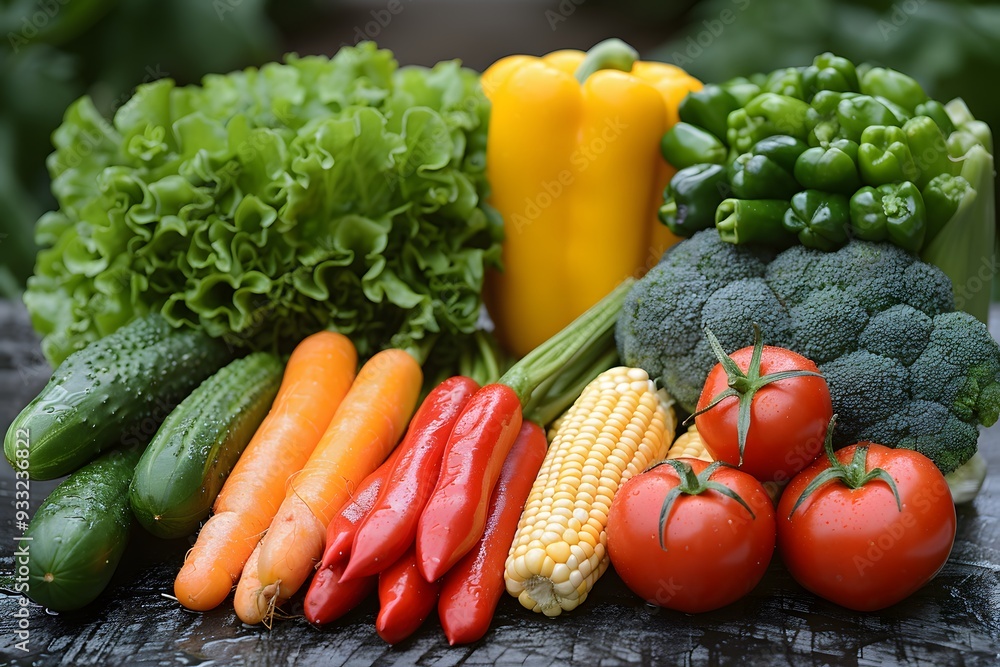 Fresh Organic Vegetables Assortment for Healthy Cooking - Bell Peppers, Broccoli, Carrots, Cucumbers, Tomatoes, and More Fresh Organic Vegetables Assortment for Healthy Cooking - Bell Peppers, Broccoli, Carrots, Cucumbers, Tomatoes, and More