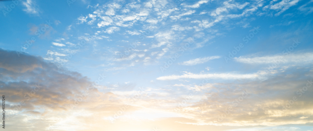 Summer blue sky cloud gradient background. Cloudy sky. Vivid cyan blue landscape in environment day horizon skyline view. White clouds on soft sky background. White cloudy sky. Summer blue sky cloud gradient background. Cloudy sky. Vivid cyan blue landscape in environment day horizon skyline view. White clouds on soft sky background. White cloudy sky.
