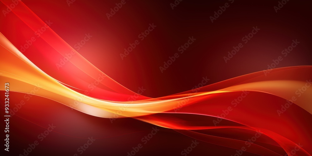 Vibrant abstract background with flowing waves of red and orange Vibrant abstract background with flowing waves of red and orange
