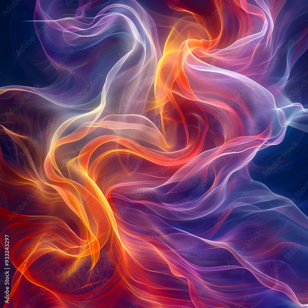 Vibrant Depiction of Dynamic Wind Energy Currents Vibrant Depiction of Dynamic Wind Energy Currents