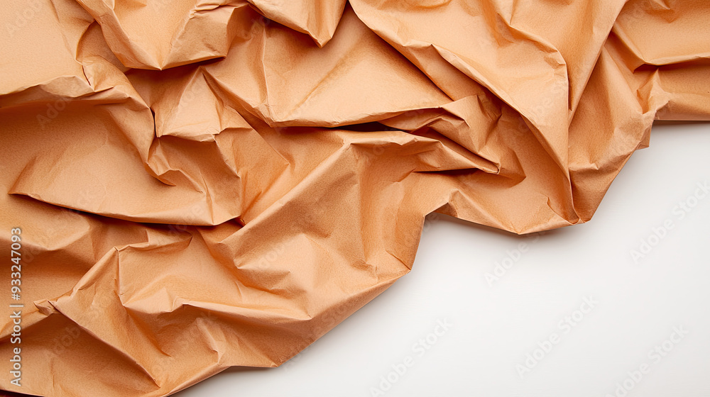 Textured crumpled paper in soft peach tones, perfect for creative backgrounds and design projects. Textured crumpled paper in soft peach tones, perfect for creative backgrounds and design projects.