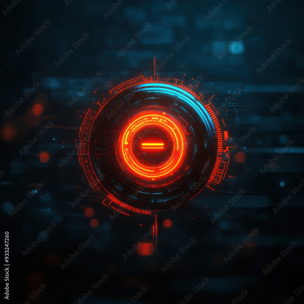 Obraz premium Technological Evolution: Digital Interface Transforming into Futuristic Design