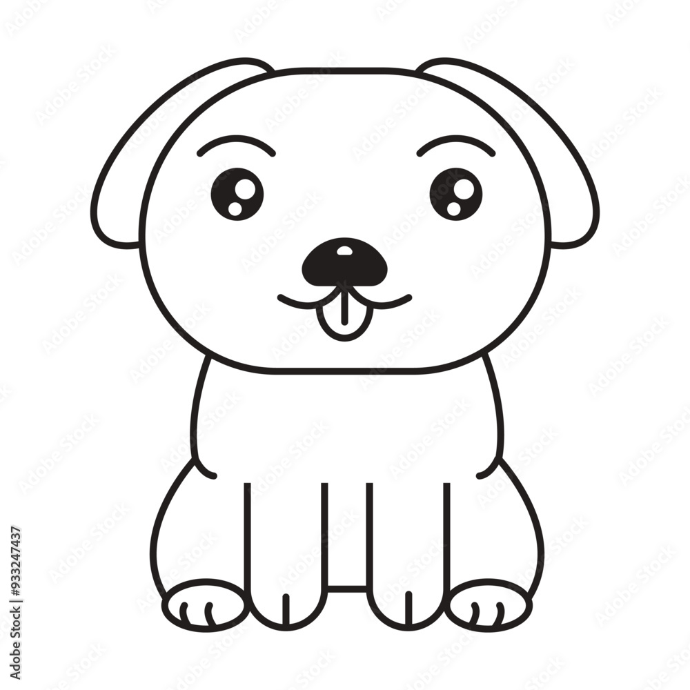 dog icon vector on white background dog icon vector on white background