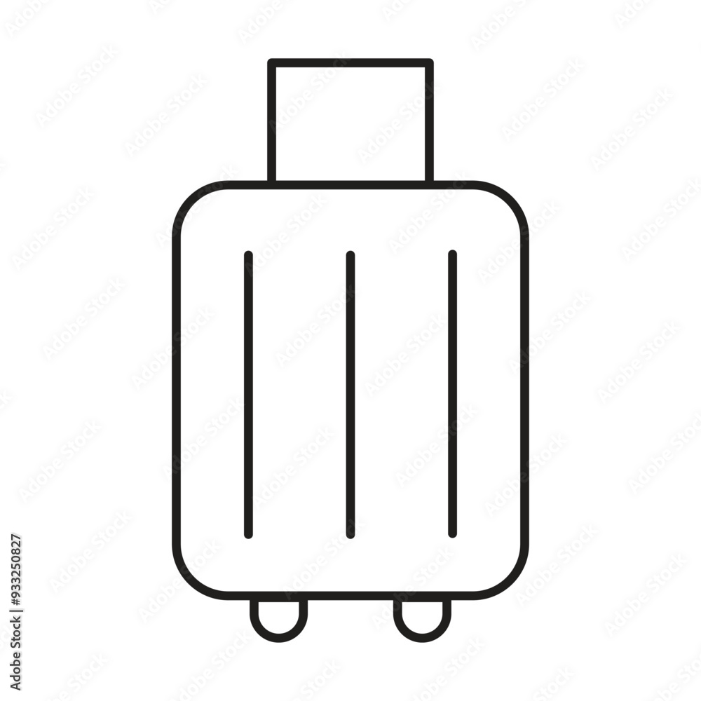 luggage icon vector on white background luggage icon vector on white background