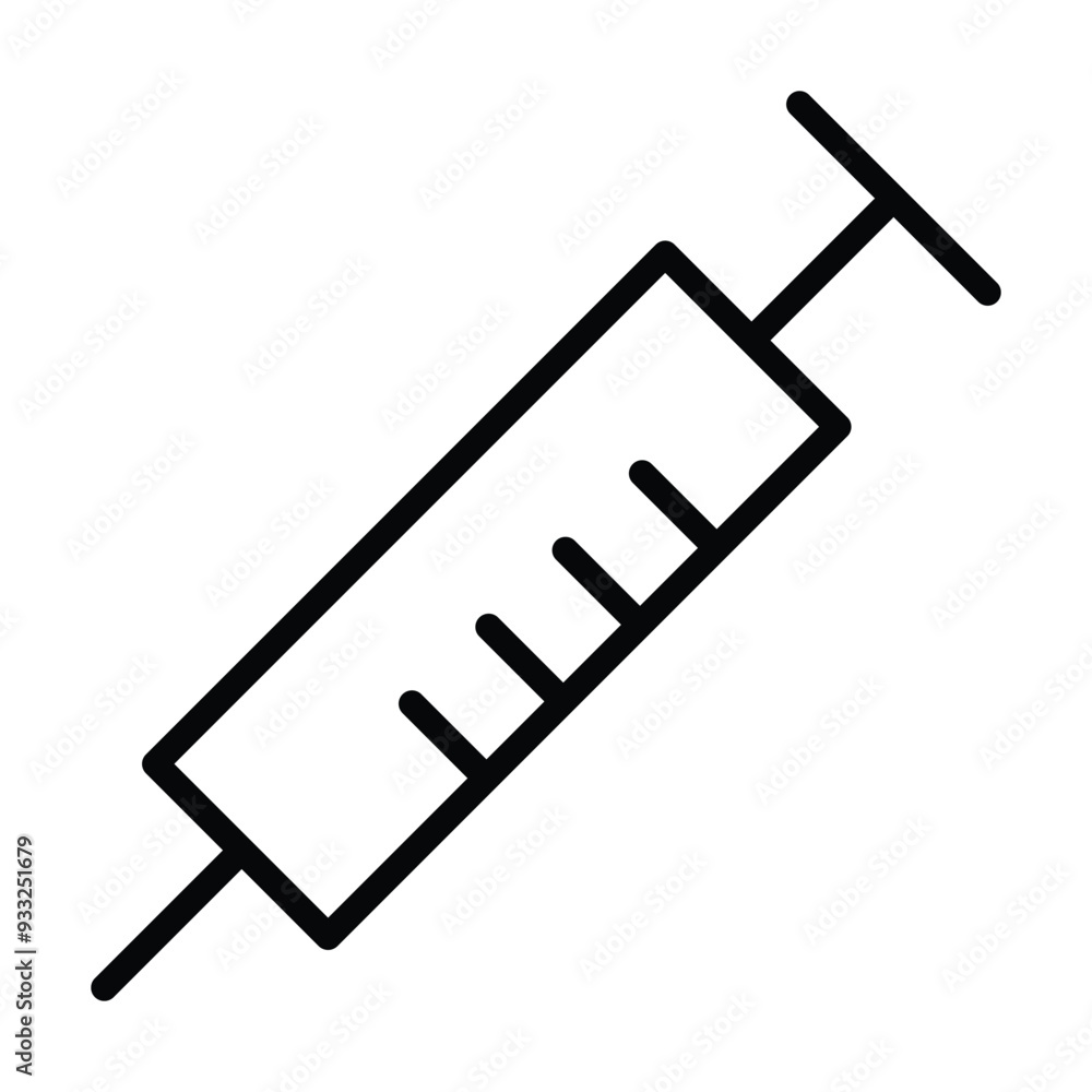 syringe icon vector on white background syringe icon vector on white background