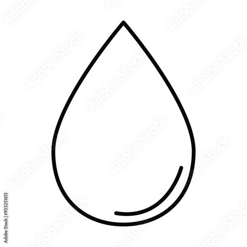 water icon vector on white background