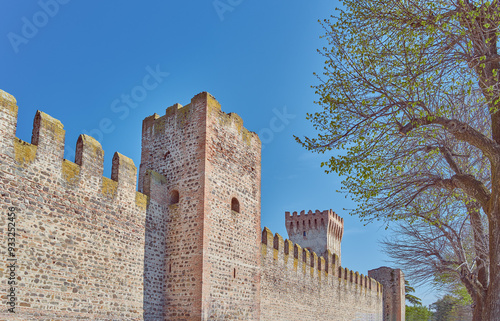 Este, an ancient town surrounded by medieval walls