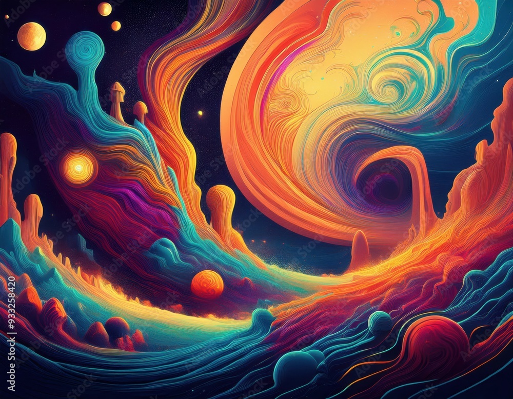 Cosmic Dance of Ethereal Beings Cosmic Dance of Ethereal Beings