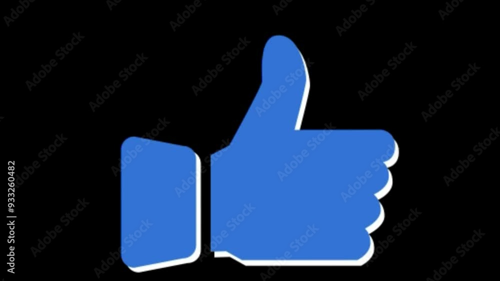 Thumbs up Like Animation in Blue Circle. Simple Like Button For Social Media Reaction and Engagement.
Thumbs up Like Animation in Blue Circle. Simple Like Button For Social Media Reaction and Engagement.