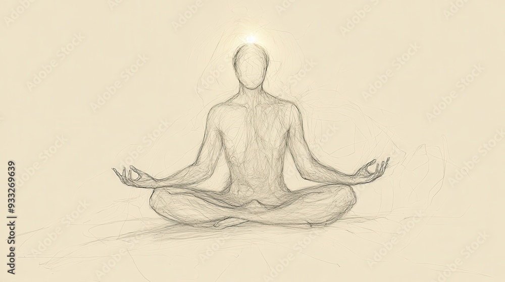Biblical Illustration of Psalms 16: A Figure Meditating at Night with Divine Light Shining from Above, Symbolizing God’s Counsel and Guidance on Beige Background Biblical Illustration of Psalms 16: A Figure Meditating at Night with Divine Light Shining from Above, Symbolizing God’s Counsel and Guidance on Beige Background