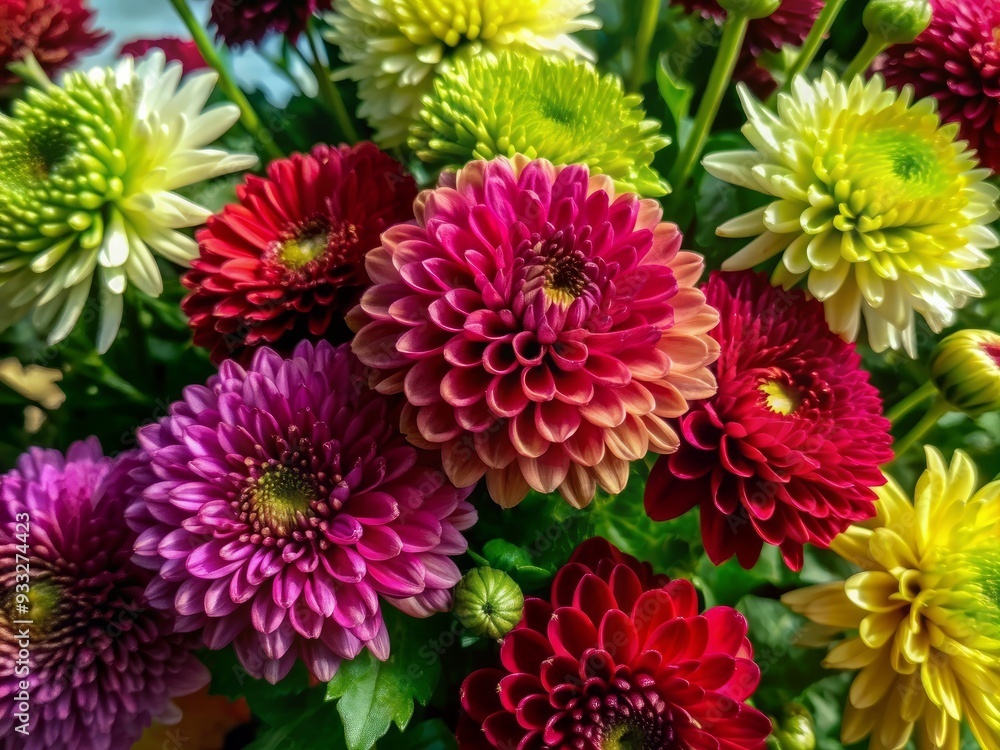 Vibrant, hand-picked chrysanthemum blooms in varied colours, delicately arranged on a transparent background, perfect for perfume, oil, or wildflower-inspired garden design projects. Vibrant, hand-picked chrysanthemum blooms in varied colours, delicately arranged on a transparent background, perfect for perfume, oil, or wildflower-inspired garden design projects.