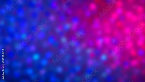 Vibrant Colorful Dots on Dark Blue Wave Landscape Abstract Background.