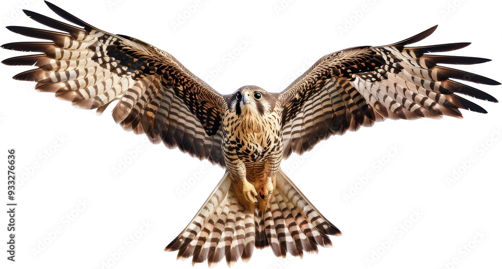 A falcon in flight A falcon in flight