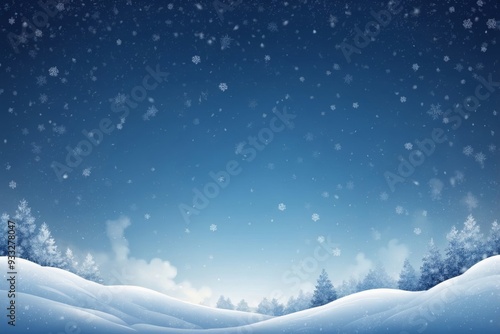 Wallpaper Mural Serene snowy forest landscape in winter wonderland Torontodigital.ca