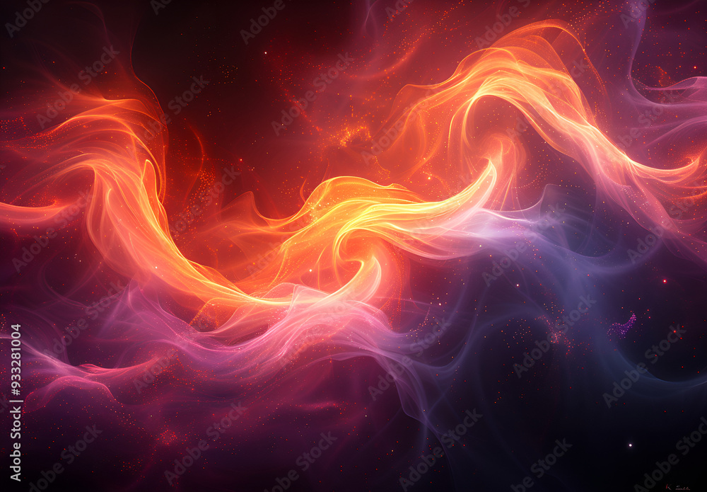 Obraz premium a colorful smoke in the dark
