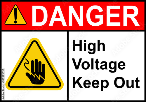 Fotografía Electric shock sign