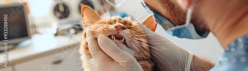Cat Receiving Dental Checku...