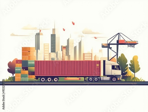 Efficient Cross Border Transportation Logistics for Global Supply Chain Management and Coordinated Shipping