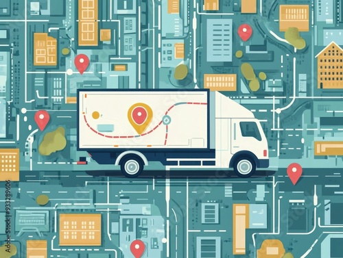 Detailed digital mapping showcasing an efficient and optimized transport logistics network with various distribution routes supply chain infrastructure and data visualization