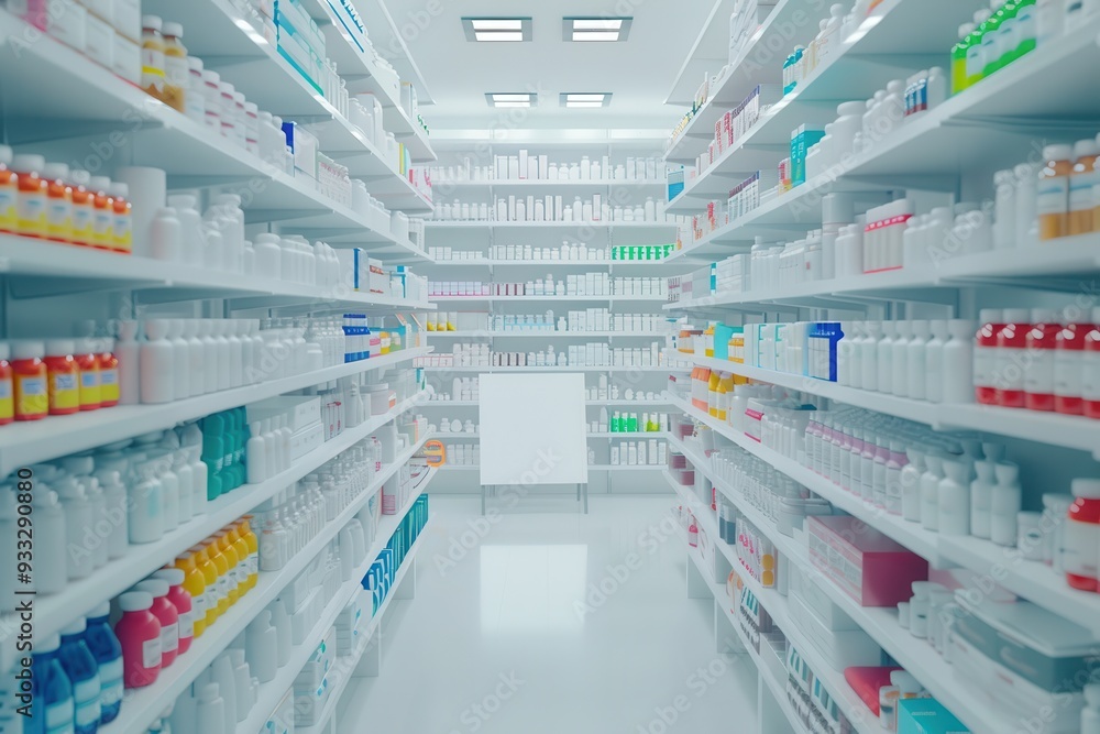 A white sign is on a shelf in a store A white sign is on a shelf in a store