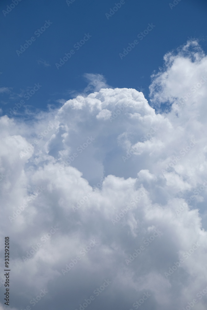 Bright sunny sky with beautiful white clouds Bright sunny sky with beautiful white clouds