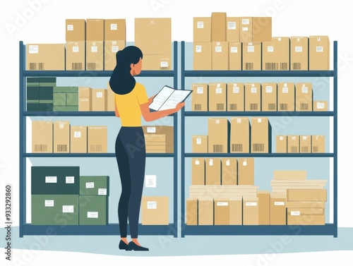 Optimizing Inventory Management Processes Using Data Analytics and Flat Design for Efficient Supply Chain and Business Solutions