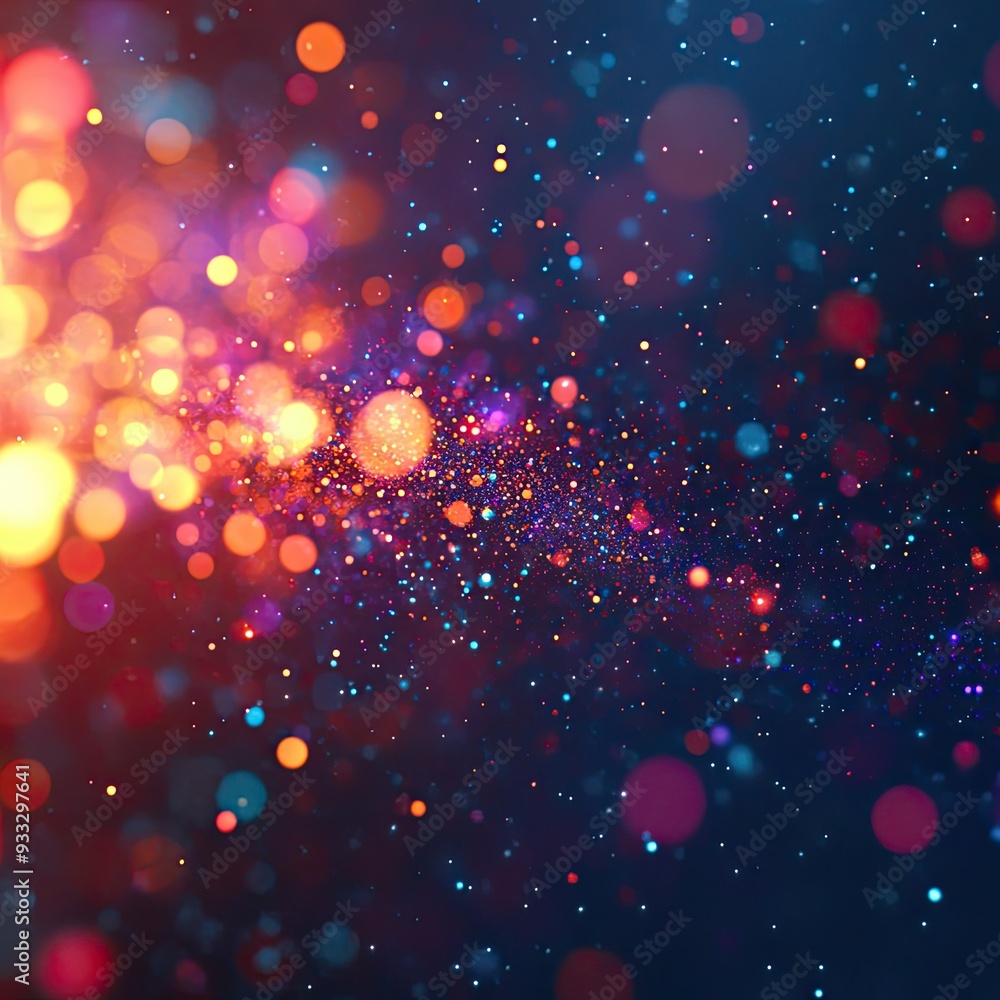 Fototapeta premium Abstract digital background of moving particles