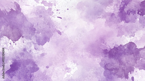 Pale purple watercolor artistic background featuring soft hues and paint splashes Elegant and luxurious texture with a chic grunge inspired design