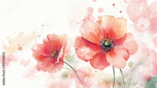 Lovely watercolor floral illustrations
