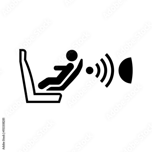 ISO emergency and first aid safety signs_child seat presence and orientation symbol only