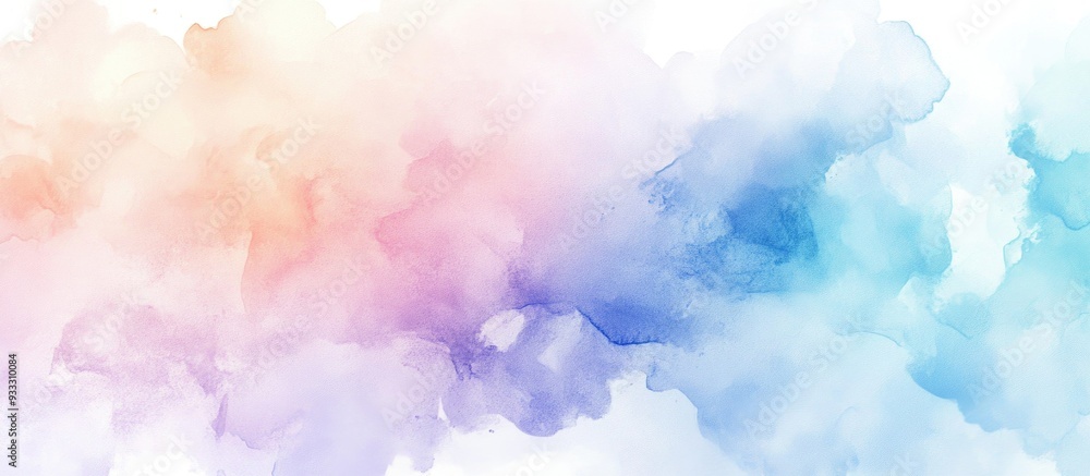 Dreamy pastel watercolor background in a fantastical theme Dreamy pastel watercolor background in a fantastical theme