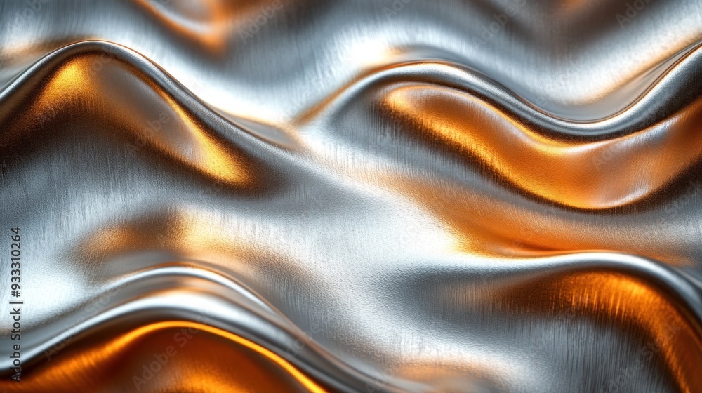 Abstract Wavy Metal Background Abstract Wavy Metal Background