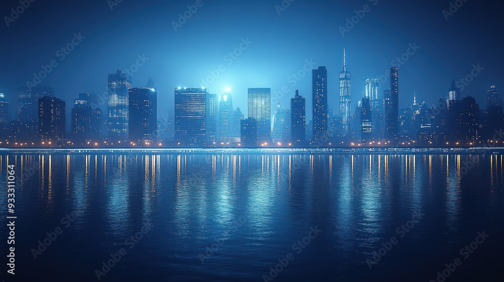 Obraz premium Cityscape Reflection